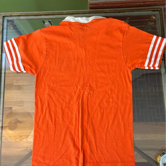 Vintage 80s Boy Scouts of America Tiger Cub Shirt Orange Made in USA Med 10-12 - Picture 7 of 10